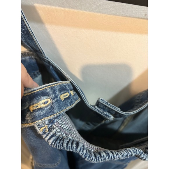 Levi's Denim Dress Women's Medium Button Front Sleeveless Jean Blue - Picture 7 of 8